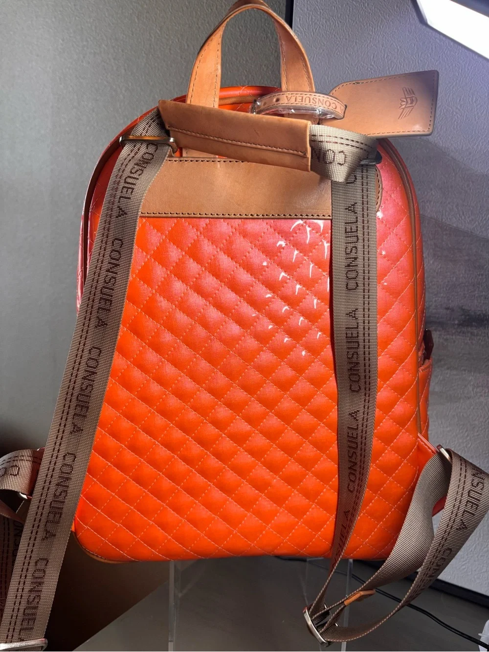 NWT RARE Consuela Tangerine Dream Candy Crush Quilted Backpack - Brand New!